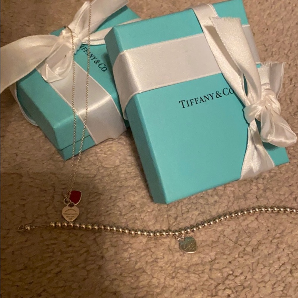 Tiffany and Co red heart set